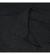 Thumbnail Close-up of the charcoal Cuban collar and V-neck.